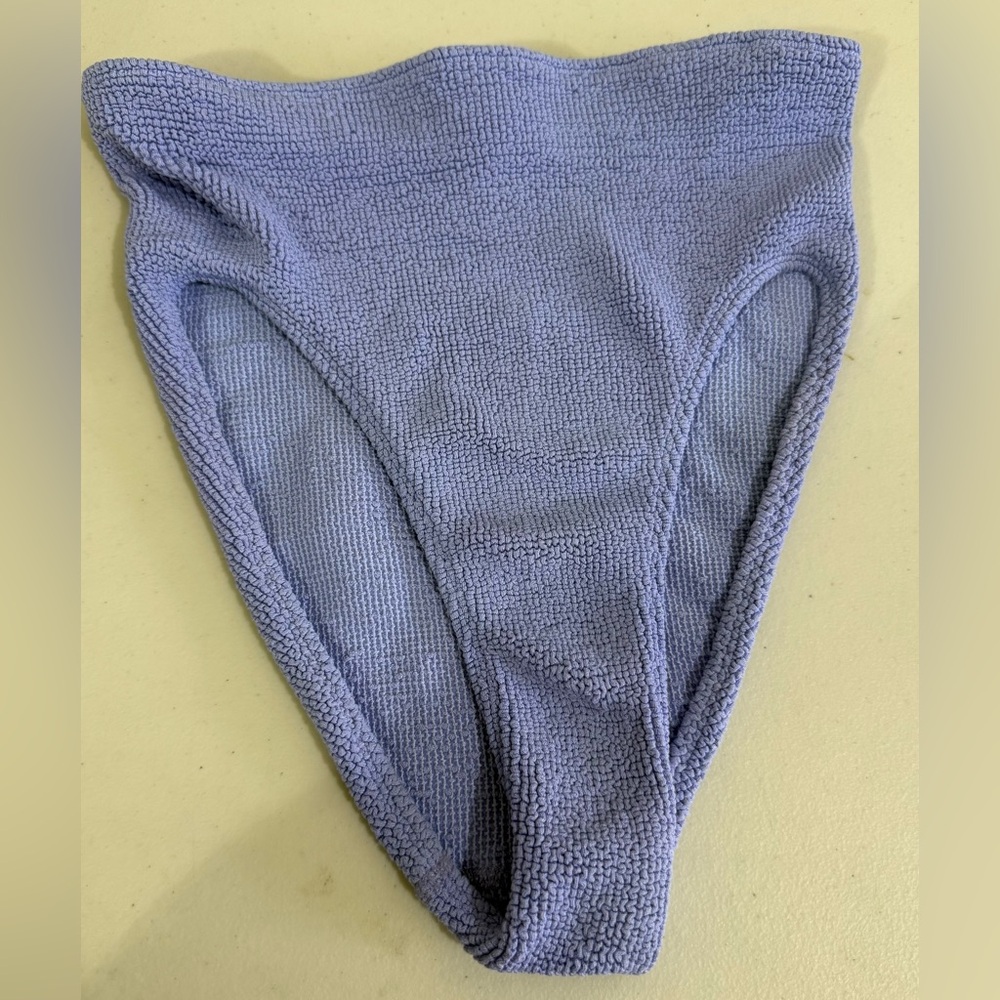 Etam Terry High-Waist Bikini Bottoms in Lavender